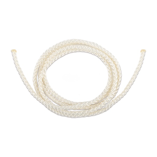 [603841] Cuerda de nylon para fijacion, blanca4 mm x 100 cm, caja con 10 unidades