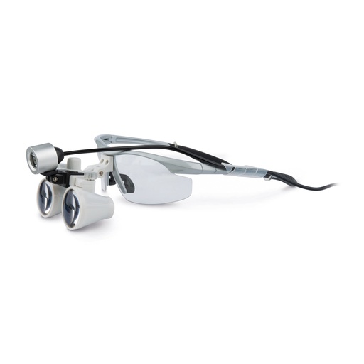 [311103] Loupe glasses 2,5x magnification with LED lamp, battery and charger 