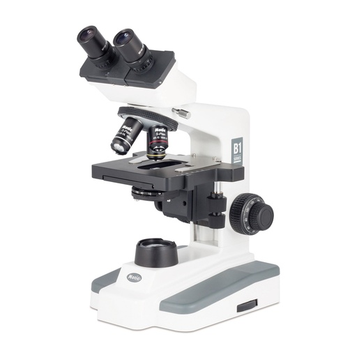 [710003] Microscope Motic B1 Elite LED Oculaire WF10x18mm, Objektive SP 4X/0,10 10X/0,25, 40X/0,65, 100X/1,25,