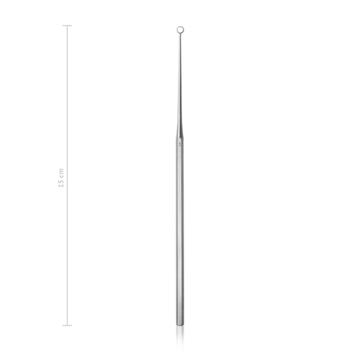 [173615] Curette auriculaire de Buck, 15 cm, courbe, mousse