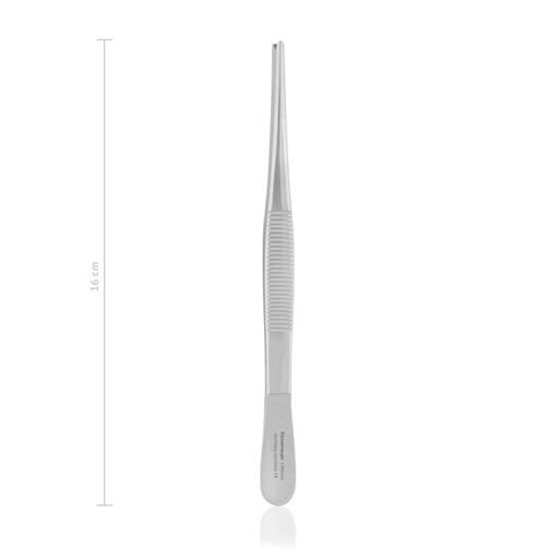 [133216] Pince standard, chir.,16 cm,1x2 dents