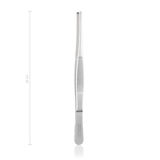 [133416] Pinza de tejido16 cm, 2x3 dientes, modelo pesado