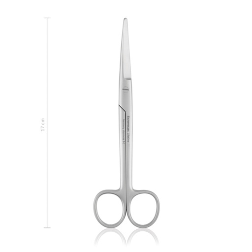 [118717] Dissecting scissors Mayo, curved, 17 cm Blunt/blunt 