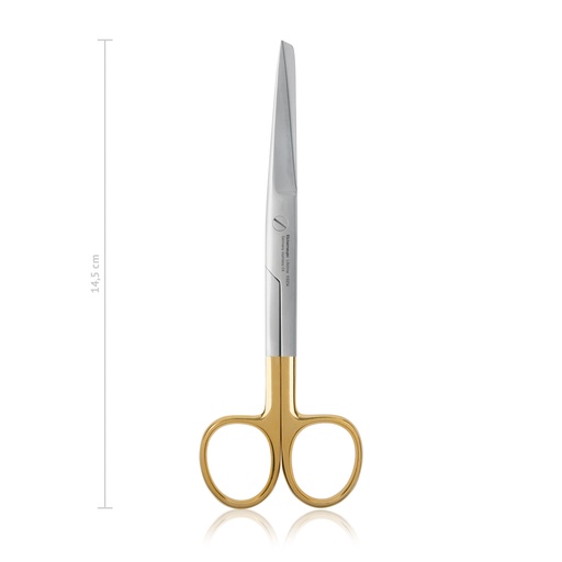 [113214] Surgical scissors, straight, sharp/blunt TC, 14,5 cm 