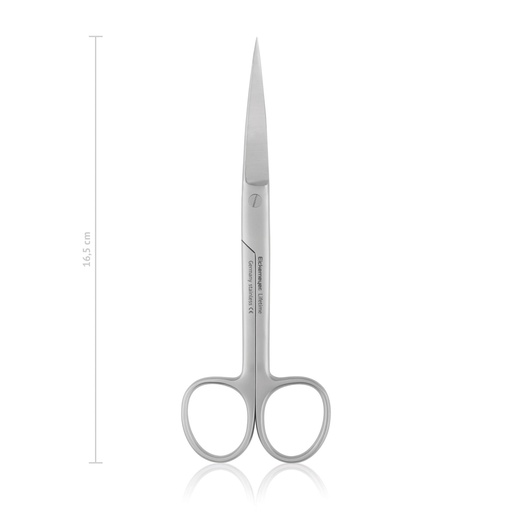 [114516] Ciseaux à chirurgie, 16,5 cm, courbés, pointus