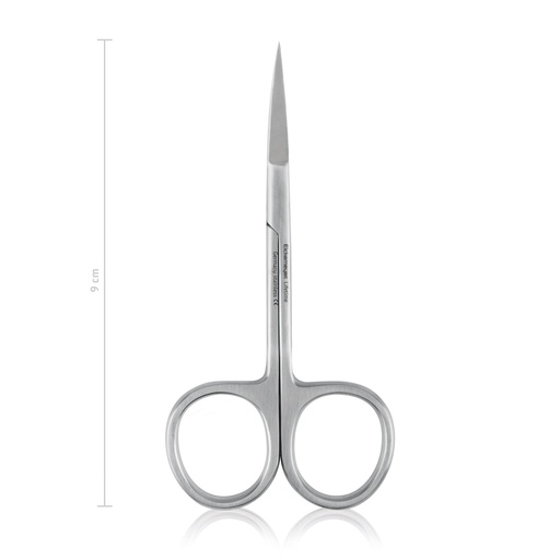 [110709] Ciseaux, fins, 9 cm, courbés, pointus