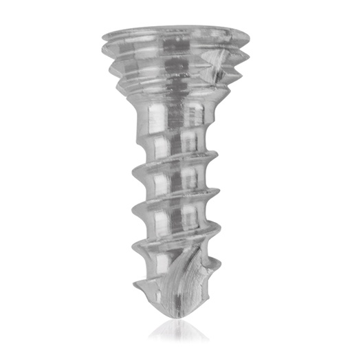 [185557] Tornillo de bloqueo de titanio Ø1,7x 6 mm multidireccional, plateado, autorroscante Torx 6, autoperforante
