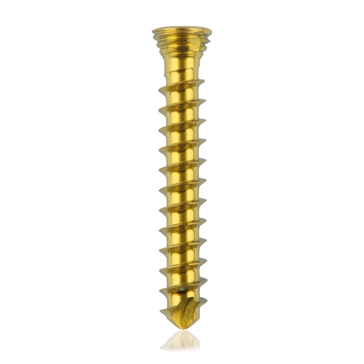 [185532] Tornillo de bloqueo de titanio Ø2.3x14mmmultidireccional, dorado, Torx 6autoperforante, autorroscante