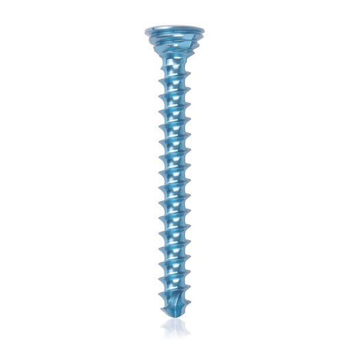[185542] Tornillo de bloqueo de titanio Ø2.7x24mmmultidireccional, azul, Torx 10autoperforante, autorroscante
